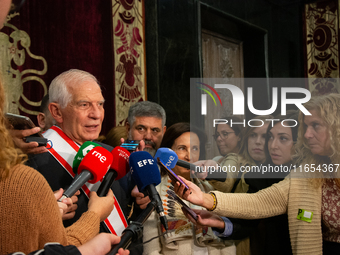 The High Representative of the European Union for Foreign Affairs and Security Policy, Josep Borrell, receives the Grand Cross of Aeronautic...