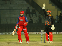 Phil Mustard, wicketkeeper of Manipal Tigers, appeals for the dismissal of Ben Dunk of India Capitals during the Legends League Cricket T20...