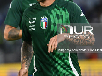 Federico Dimarco (ITA) participates in the UEFA National League Matchday 3 match between Italy and Belgium at the Olympic Stadium in Rome, I...