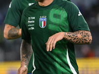 Federico Dimarco (ITA) participates in the UEFA National League Matchday 3 match between Italy and Belgium at the Olympic Stadium in Rome, I...