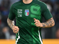 Sandro Tonali (ITA) participates in the UEFA National League Matchday 3 match between Italy and Belgium at the Olympic Stadium in Rome, Ital...