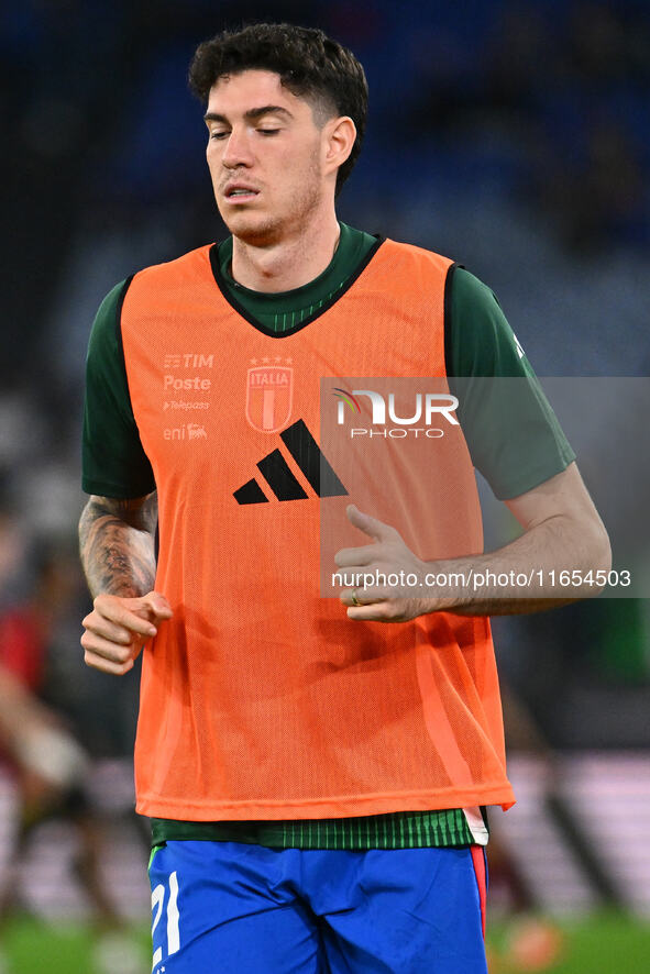 Alessandro Bastoni (ITA) participates in the UEFA National League Matchday 3 match between Italy and Belgium at the Olympic Stadium in Rome,...