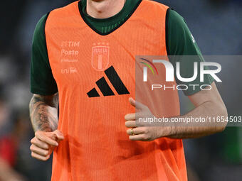 Alessandro Bastoni (ITA) participates in the UEFA National League Matchday 3 match between Italy and Belgium at the Olympic Stadium in Rome,...