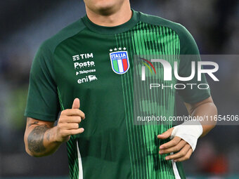 Mateo Retegui (ITA) participates in the UEFA National League Matchday 3 match between Italy and Belgium at the Olympic Stadium in Rome, Ital...