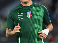 Mateo Retegui (ITA) participates in the UEFA National League Matchday 3 match between Italy and Belgium at the Olympic Stadium in Rome, Ital...