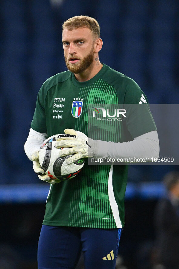 Michele Di Gregorio (ITA) participates in the UEFA National League Matchday 3 match between Italy and Belgium at the Olympic Stadium in Rome...