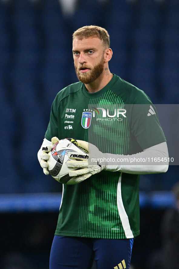 Michele Di Gregorio (ITA) participates in the UEFA National League Matchday 3 match between Italy and Belgium at the Olympic Stadium in Rome...