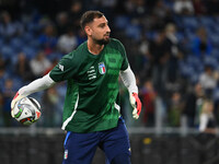 Gianluigi Donnarumma (ITA) participates in the UEFA National League Matchday 3 match between Italy and Belgium at the Olympic Stadium in Rom...