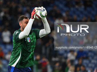 Gianluigi Donnarumma (ITA) participates in the UEFA National League Matchday 3 match between Italy and Belgium at the Olympic Stadium in Rom...