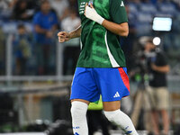 Mateo Retegui (ITA) participates in the UEFA National League Matchday 3 match between Italy and Belgium at the Olympic Stadium in Rome, Ital...