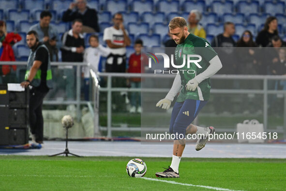 Michele Di Gregorio (ITA) participates in the UEFA National League Matchday 3 match between Italy and Belgium at the Olympic Stadium in Rome...