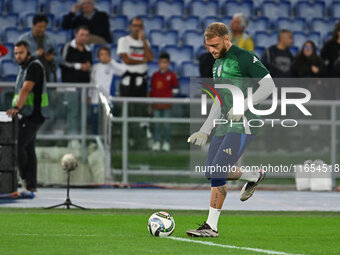 Michele Di Gregorio (ITA) participates in the UEFA National League Matchday 3 match between Italy and Belgium at the Olympic Stadium in Rome...