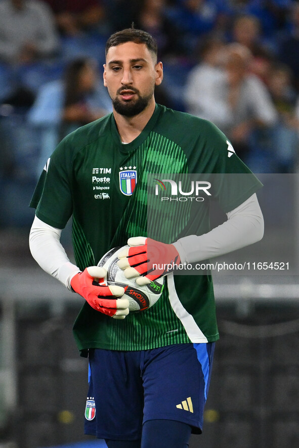 Gianluigi Donnarumma (ITA) participates in the UEFA National League Matchday 3 match between Italy and Belgium at the Olympic Stadium in Rom...