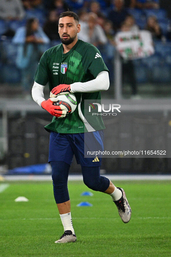 Gianluigi Donnarumma (ITA) participates in the UEFA National League Matchday 3 match between Italy and Belgium at the Olympic Stadium in Rom...