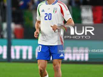 Andrea Cambiaso (ITA) celebrates after scoring the goal of 1-0 during the UEFA National League Matchday 3 match between Italy and Belgium at...