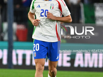 Andrea Cambiaso (ITA) celebrates after scoring the goal of 1-0 during the UEFA National League Matchday 3 match between Italy and Belgium at...