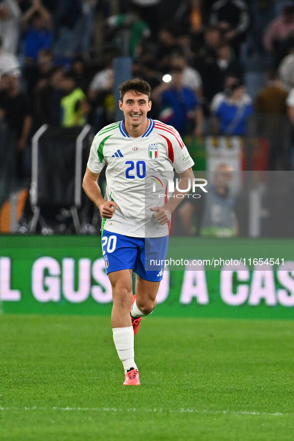 Andrea Cambiaso (ITA) celebrates after scoring the goal of 1-0 during the UEFA National League Matchday 3 match between Italy and Belgium at...