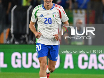 Andrea Cambiaso (ITA) celebrates after scoring the goal of 1-0 during the UEFA National League Matchday 3 match between Italy and Belgium at...