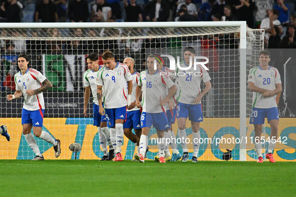 Andrea Cambiaso (ITA) celebrates after scoring the goal of 1-0 during the UEFA National League Matchday 3 match between Italy and Belgium at...