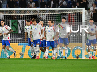 Andrea Cambiaso (ITA) celebrates after scoring the goal of 1-0 during the UEFA National League Matchday 3 match between Italy and Belgium at...