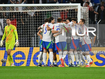 Andrea Cambiaso (ITA) celebrates after scoring the goal of 1-0 during the UEFA National League Matchday 3 match between Italy and Belgium at...