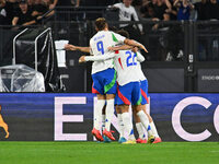 Andrea Cambiaso (ITA) celebrates after scoring the goal of 1-0 during the UEFA National League Matchday 3 match between Italy and Belgium at...