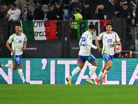 Andrea Cambiaso (ITA) celebrates after scoring the goal of 1-0 during the UEFA National League Matchday 3 match between Italy and Belgium at...