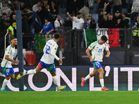 Andrea Cambiaso (ITA) celebrates after scoring the goal of 1-0 during the UEFA National League Matchday 3 match between Italy and Belgium at...