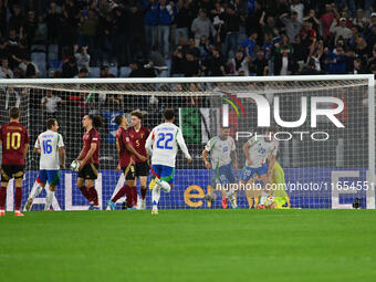 Andrea Cambiaso (ITA) celebrates after scoring the goal of 1-0 during the UEFA National League Matchday 3 match between Italy and Belgium at...