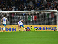 Andrea Cambiaso (ITA) scores the goal of 1-0 during the UEFA National League Matchday 3 match between Italy and Belgium at the Olympic Stadi...