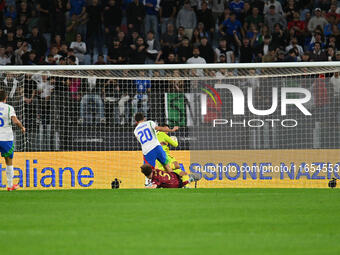 Andrea Cambiaso (ITA) scores the goal of 1-0 during the UEFA National League Matchday 3 match between Italy and Belgium at the Olympic Stadi...