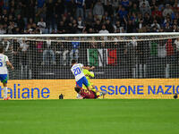 Andrea Cambiaso (ITA) scores the goal of 1-0 during the UEFA National League Matchday 3 match between Italy and Belgium at the Olympic Stadi...