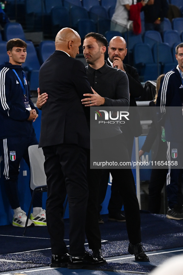 During the UEFA National League Matchday 3 match between Italy and Belgium at the Olympic Stadium in Rome, Italy, on October 10, 2024. 