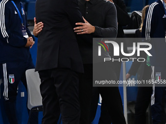 During the UEFA National League Matchday 3 match between Italy and Belgium at the Olympic Stadium in Rome, Italy, on October 10, 2024. (