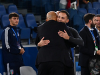 During the UEFA National League Matchday 3 match between Italy and Belgium at the Olympic Stadium in Rome, Italy, on October 10, 2024. (