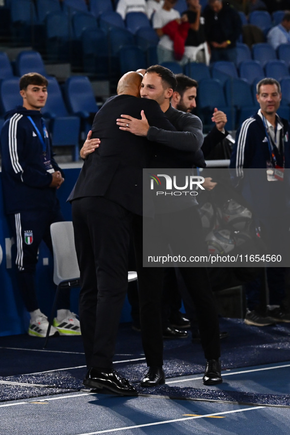 During the UEFA National League Matchday 3 match between Italy and Belgium at the Olympic Stadium in Rome, Italy, on October 10, 2024. 