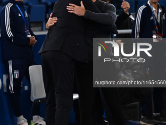 During the UEFA National League Matchday 3 match between Italy and Belgium at the Olympic Stadium in Rome, Italy, on October 10, 2024. (