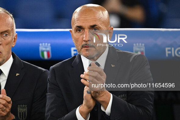 Luciano Spalletti coaches Italy during the UEFA National League Matchday 3 match between Italy and Belgium at the Olympic Stadium in Rome, I...