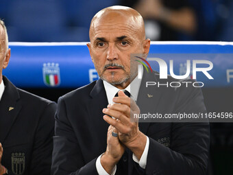 Luciano Spalletti coaches Italy during the UEFA National League Matchday 3 match between Italy and Belgium at the Olympic Stadium in Rome, I...