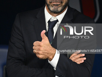 Gianluigi Buffon participates in the UEFA National League Matchday 3 match between Italy and Belgium at the Olympic Stadium in Rome, Italy,...