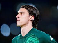 Riccardo Calafiori of Italy looks on during the UEFA Nations League 2024/25 League A Group A2 match between Italy and Belgium at Stadio Olim...