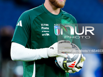 Michele Di Gregorio of Italy looks on during the UEFA Nations League 2024/25 League A Group A2 match between Italy and Belgium at Stadio Oli...