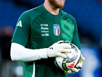 Michele Di Gregorio of Italy looks on during the UEFA Nations League 2024/25 League A Group A2 match between Italy and Belgium at Stadio Oli...