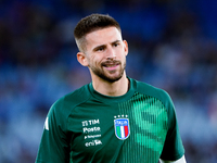 Guglielmo Vicario of Italy looks on during the UEFA Nations League 2024/25 League A Group A2 match between Italy and Belgium at Stadio Olimp...