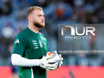 Michele Di Gregorio of Italy looks on during the UEFA Nations League 2024/25 League A Group A2 match between Italy and Belgium at Stadio Oli...