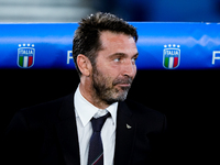 Gianluigi Buffon of Italy looks on during the UEFA Nations League 2024/25 League A Group A2 match between Italy and Belgium at Stadio Olimpi...