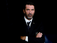 Gianluigi Buffon of Italy looks on during the UEFA Nations League 2024/25 League A Group A2 match between Italy and Belgium at Stadio Olimpi...