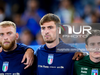 Matteo Gabbia of Italy looks on during the UEFA Nations League 2024/25 League A Group A2 match between Italy and Belgium at Stadio Olimpico...