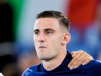 Lorenzo Lucca of Italy looks on during the UEFA Nations League 2024/25 League A Group A2 match between Italy and Belgium at Stadio Olimpico...