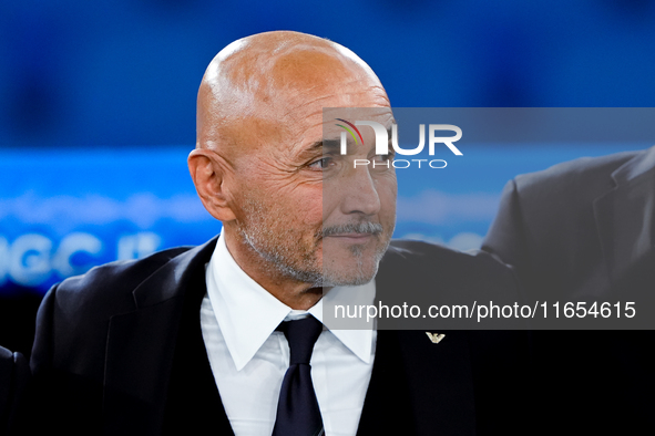 Luciano Spalletti head coach of Italy looks on during the UEFA Nations League 2024/25 League A Group A2 match between Italy and Belgium at S...